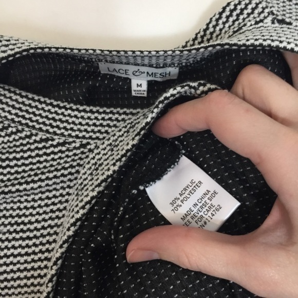 NWOT Lace & Mesh ModCloth Knit Fit Flare Dress New - Picture 5 of 10